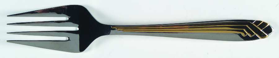 Connection Gold (Stainless) Large Solid Cold Meat Serving Fork