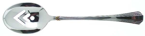 Concorde Gold (Stainless, Gold Accent) Pierced Tablespoon (Serving Spoon)