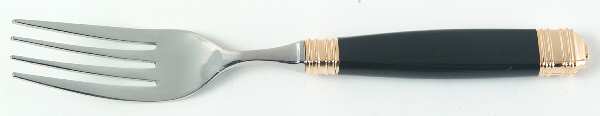 Continental-Black (Stainless-Gold Accent) Individual Salad Fork