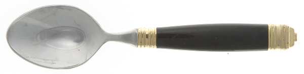 Continental-Black (Stainless-Gold Accent) Teaspoon