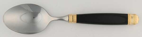 Continental-Black (Stainless-Gold Accent) Place/Oval Soup Spoon
