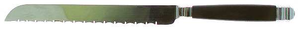 Continental-Black (Stainless, No Gold) Bread Knife with Stainless Blade