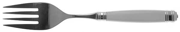 Continental-Ivory (Stainless, No Gold Accent) Medium Solid Cold Meat Serving Fork