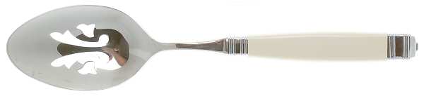 Continental-Ivory (Stainless, No Gold Accent) Pierced Tablespoon (Serving Spoon)