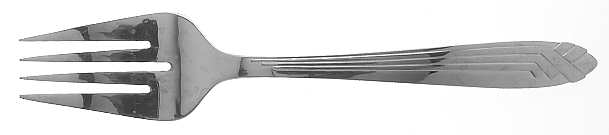 Connection (Stainless) Large Solid Cold Meat Serving Fork