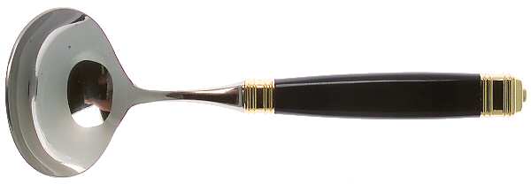 Continental-Navy (Stainless-Gold Accent) Solid Gravy Ladle