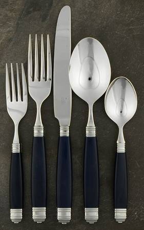 Continental-Navy (Stainless) 5 Piece Place Setting