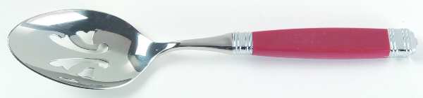 Continental-Primary Red (Stainls) Pierced Tablespoon (Serving Spoon)