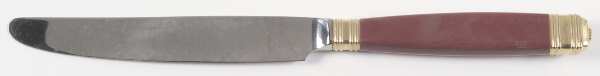 Continental-Raspberry (Stainless-Gold Accent) New French Hollow Knife