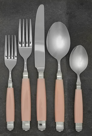 Continental-Pink (Stainless) 5 Piece Place Setting