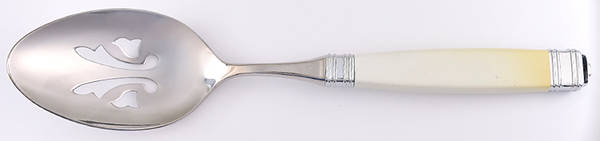 Continental-White (Stainless) Pierced Tablespoon (Serving Spoon)