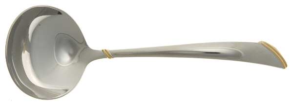 Eclipse Gold (Stainless, Gold Accent) Solid Gravy Ladle