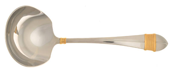 Ensign Gold (Stainless, Gold Accent) Solid Gravy Ladle
