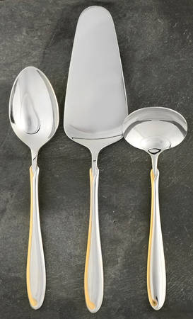 Estasi (Stainless, Gold Accent) 3 Piece Completer Set