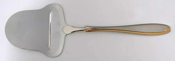 Estasi (Stainless, Gold Accent) Cheese Plane Solid Piece