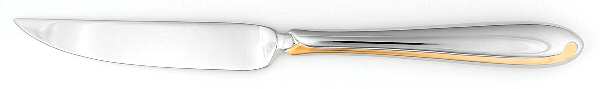 Estasi (Stainless, Gold Accent) Individual Steak Knife Hollow Handle