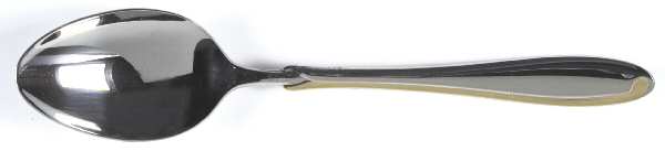 Estasi (Stainless, Gold Accent) Tablespoon (Serving Spoon)
