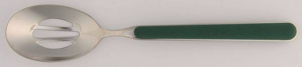 Fantasia-Hunter Green (Stainless) Pierced Tablespoon (Serving Spoon)