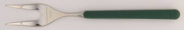 Fantasia-Hunter Green (Stainless) Large Solid Cold Meat Serving Fork
