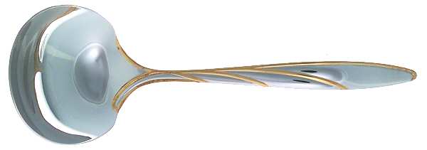 Latitudes Gold (Stainless, Gold Accent) Solid Gravy Ladle