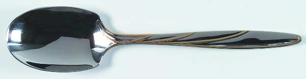 Latitudes Gold (Stainless, Gold Accent) Tablespoon (Serving Spoon)