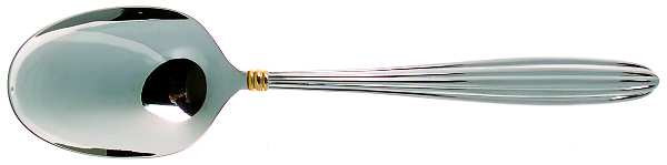 Melodie Gold (Stainless, Gold Accent) Tablespoon (Serving Spoon)