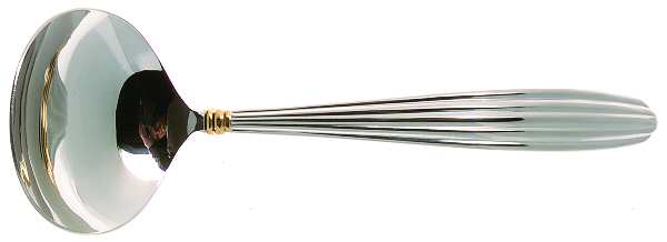 Melodie Gold (Stainless, Gold Accent) Solid Gravy Ladle