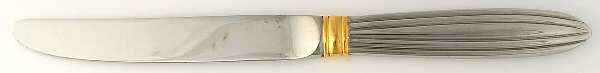 Melodie Gold (Stainless, Gold Accent) Modern Hollow Knife
