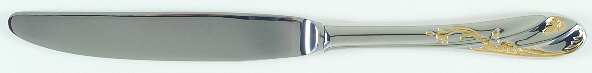 Monticello-Gold Accent (Stainless, Gold Accent) Modern Hollow Knife