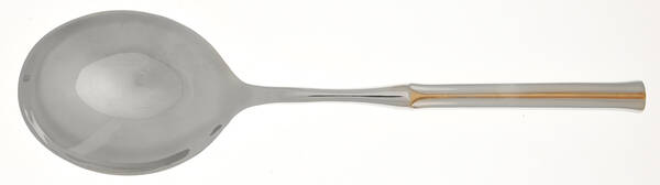 Newport Gold (Stainless, Gold Accent) Casserole Spoon with Smooth Stainless Bowl HC