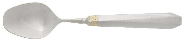 Normandy (Stainless, Gold Accent) Place/Oval Soup Spoon