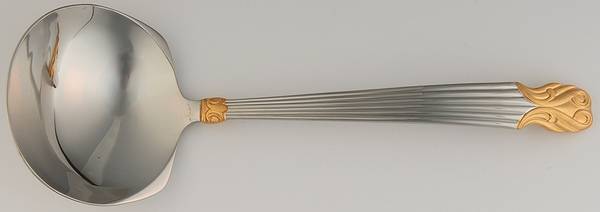 Pericles Gold (Stainless, Gold Accent) Solid Gravy Ladle