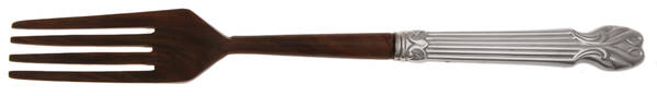 Pericles (Stainless) Salad Serving Fork with Wooden Prongs HC