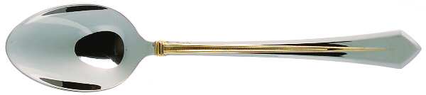 Pinnacle Gold (Stainless, Gold Accent) Place/Oval Soup Spoon