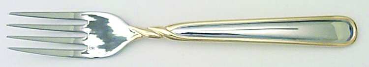 Pirouette (Stainless, Gold Accent) Fork