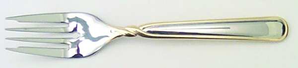 Pirouette (Stainless, Gold Accent) Individual Salad Fork