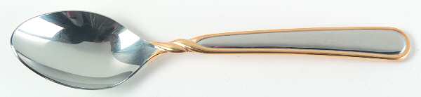 Pirouette (Stainless, Gold Accent) Place/Oval Soup Spoon
