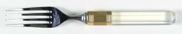 Prisma (Stainless, Clear Handle, Gold Accents) Individual Salad Fork
