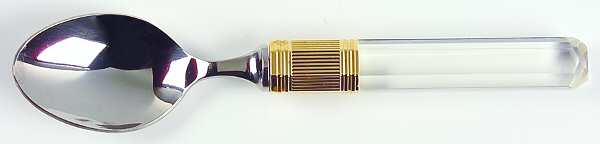 Prisma (Stainless, Clear Handle, Gold Accents) Teaspoon