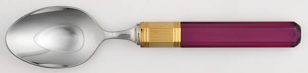 Prisma-Amethyst (Stainless, Gold Accent) Place/Oval Soup Spoon