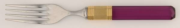 Prisma-Amethyst (Stainless, Gold Accent) Individual Salad Fork
