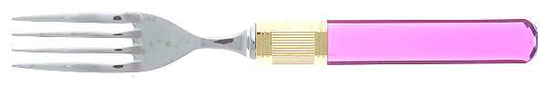 Prisma-Amethyst (Stainless, Gold Accent) Fork