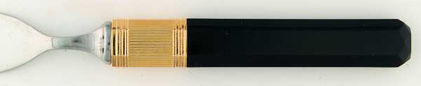 Prisma-Ebony (Stainless, Gold Accent) by Mikasa