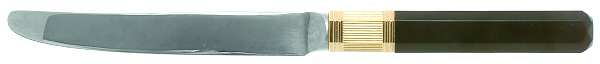Prisma-Ebony (Stainless, Gold Accent) New French Hollow Knife