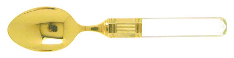 Prisma (Gold Electroplate, Clear) Teaspoon