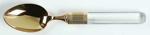 Prisma (Gold Electroplate, Clear) Place/Oval Soup Spoon