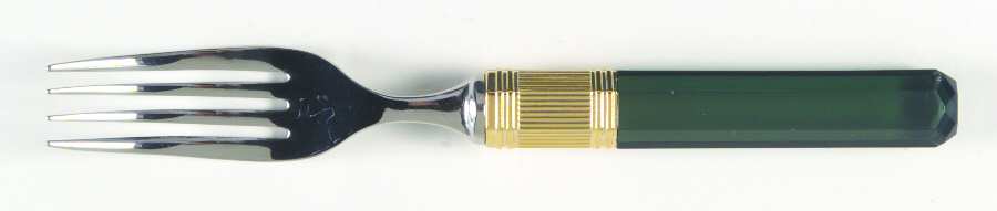 Prisma-Jade (Stainless, Gold Accent) Individual Salad Fork