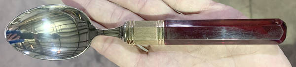 Prisma-Ruby (Stainless, Gold Accent) Place/Oval Soup Spoon
