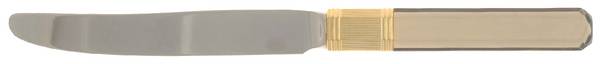 Prisma-Smokey Topaz (Stainless, Gold Accent) New French Hollow Knife