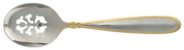 Romancing Gold (Stainless) Pierced Tablespoon (Serving Spoon)